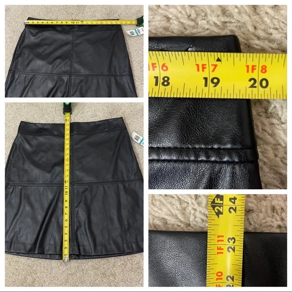 NWT! Alfani faux leather skirt - Picture 3 of 6
